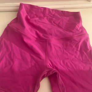 Lulu Lemon Align hot pink biker shorts
